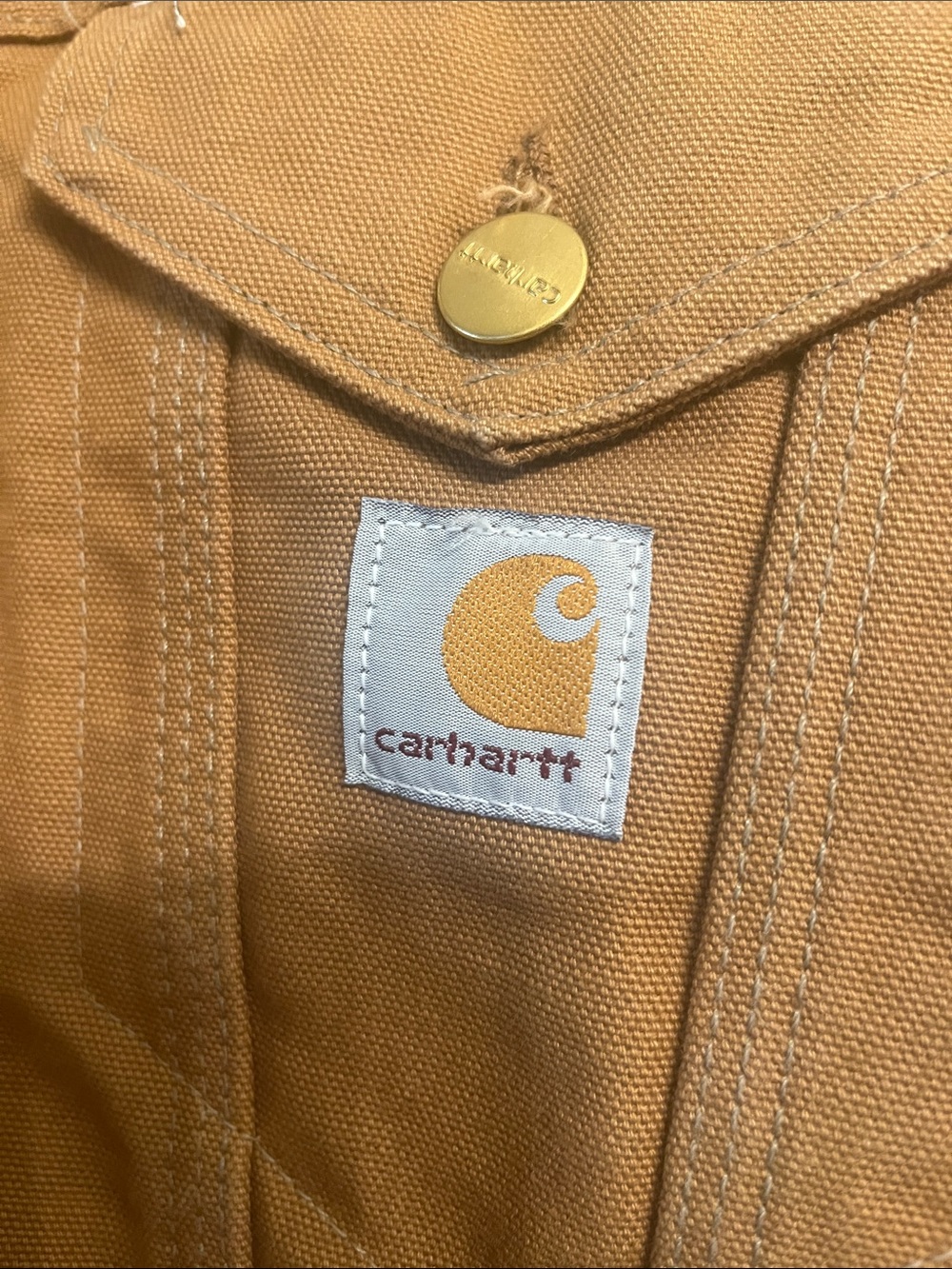 Vintage like new Carhartt Men’s Tan Duck Blanket-Lined Work Jacket- - Picture 4 of 6